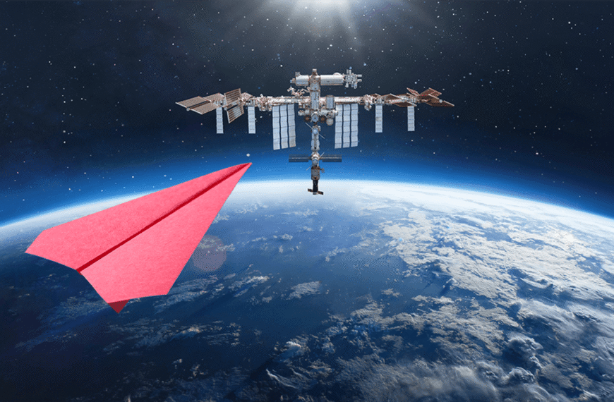 What Would Happen If You Threw A Paper Airplane Out Of The ISS? New Study Finds Out