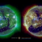 Enormous Coronal Hole And Beast-Like Crawling Prominences Dazzle On The Active Sun