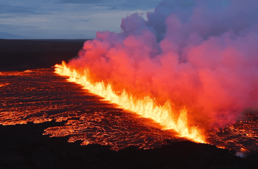 Dramatic Drone Footage Of Iceland’s Latest Volcanic Eruption Shows An Epic Scene From Hell