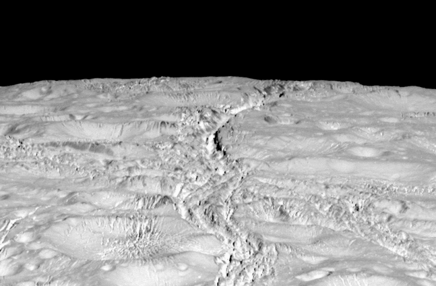 Enceladus’s North Pole Is Leaking Heat, Indicating Its Ocean Is Ancient And Boosting Prospects For Life